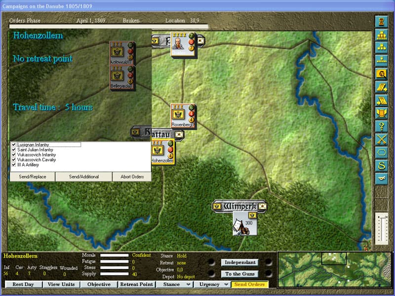 The Campaigns on the Danube 1805/1809 screenshot 2