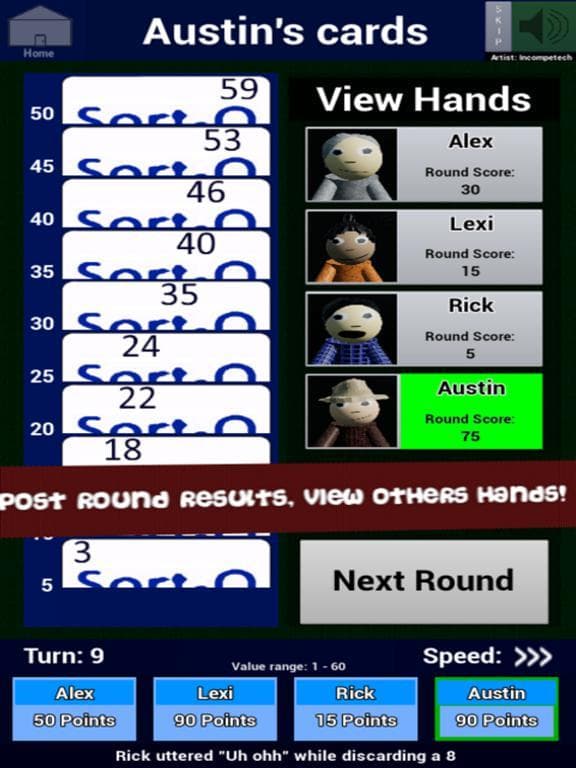 Sort-O - Rack-O inspired game screenshot 4