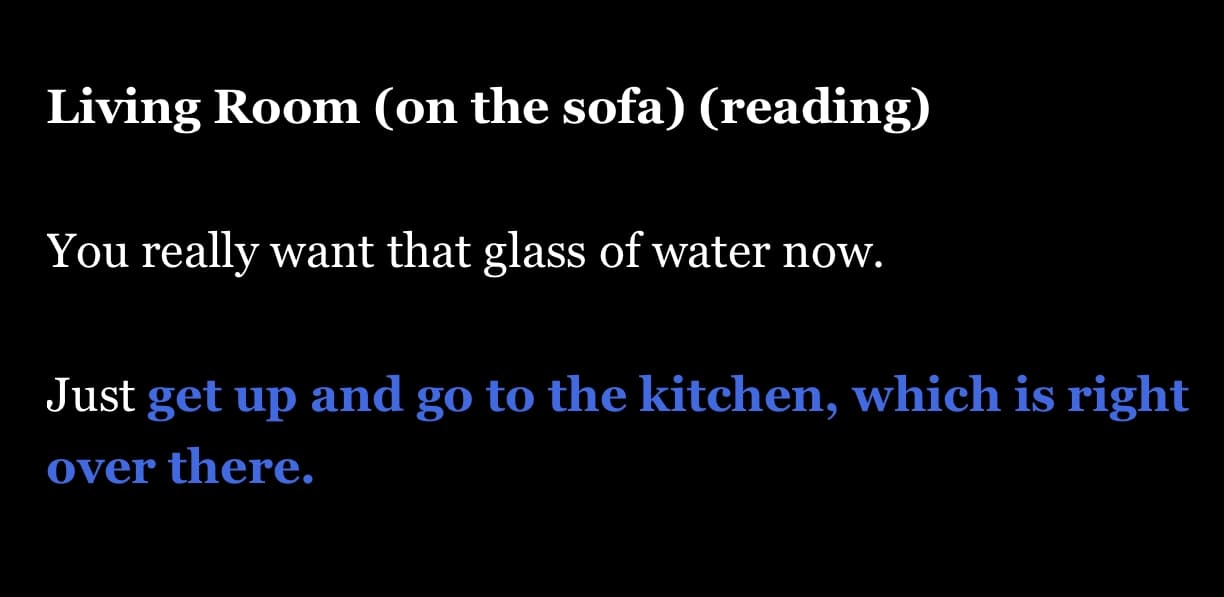 Executive Dysfunction: a simple quest for a glass of water