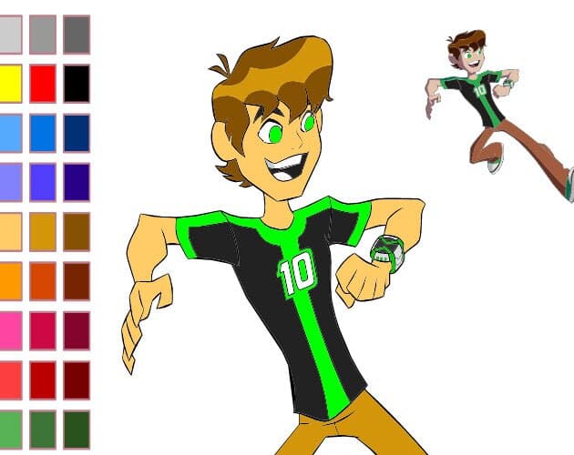 Ben 10 omniverse coloring game