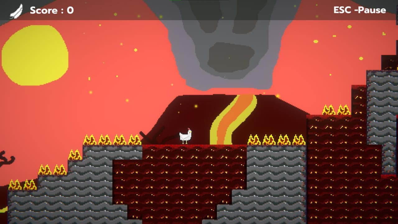Chicken try to fly screenshot 3