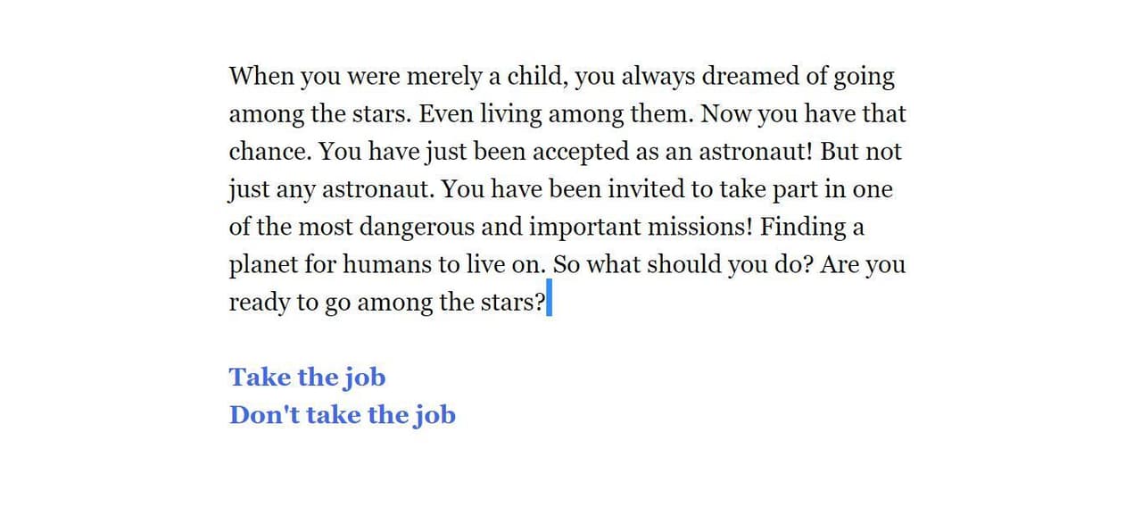 Among the stars (itch) screenshot 2