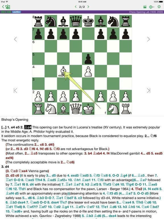 Chess Opening Lab (1400-2000) screenshot 3