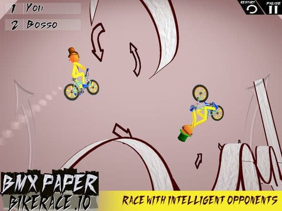 Paper BMX - Bike Race Stunts screenshot 3