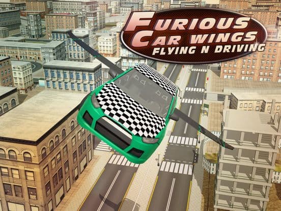 Furious Car Wings Flying N Driving screenshot 2