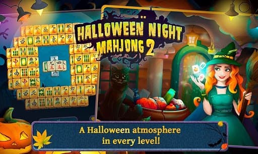Halloween Night 2 Mahjong Free screenshot 2