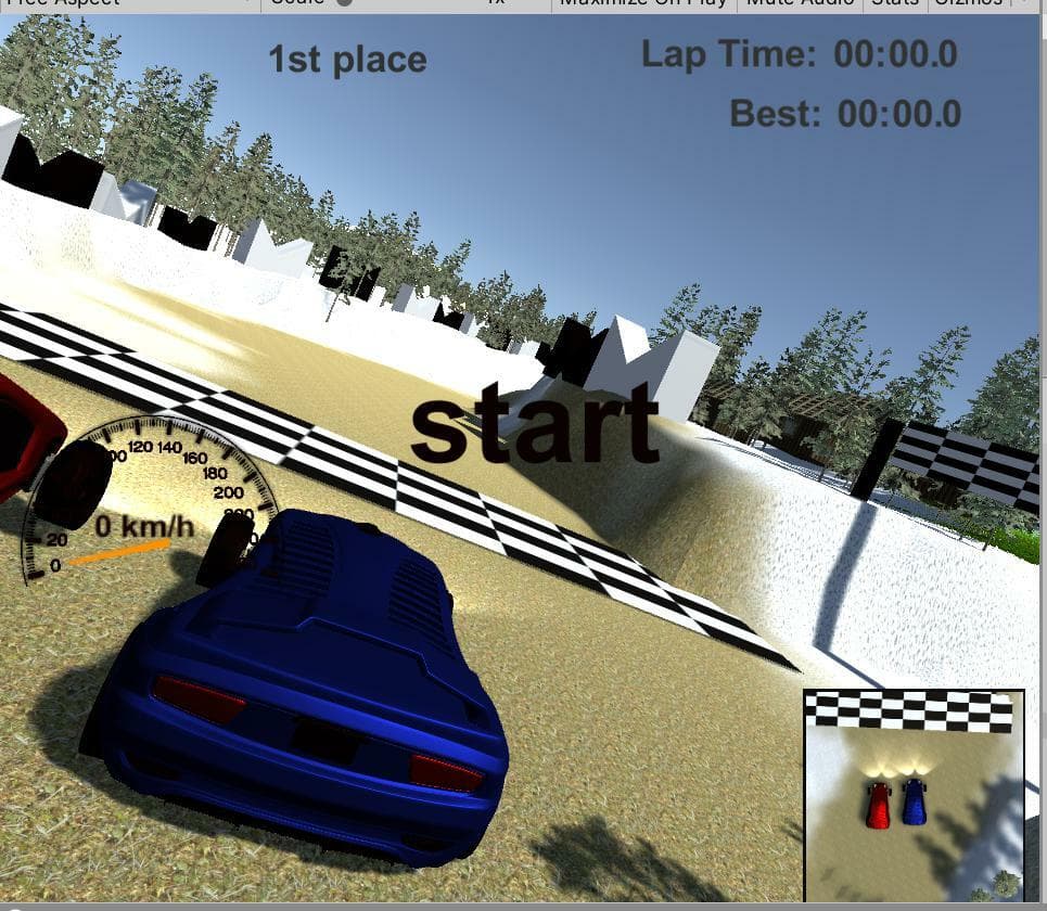 car racing in terraine