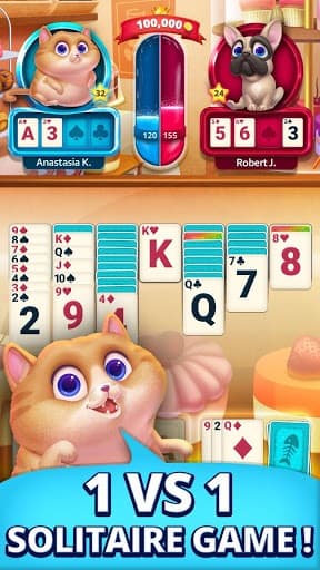 Solitaire Pets - Online Arena - Free Card Game screenshot 2