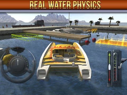 3D Boat Parking Simulator Game - Real Sailing Driving Test Run Marina Park Sim Games.