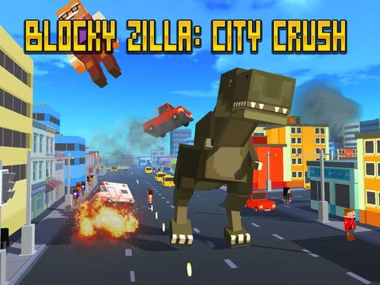 Blocky Zilla: City Crush screenshot 2