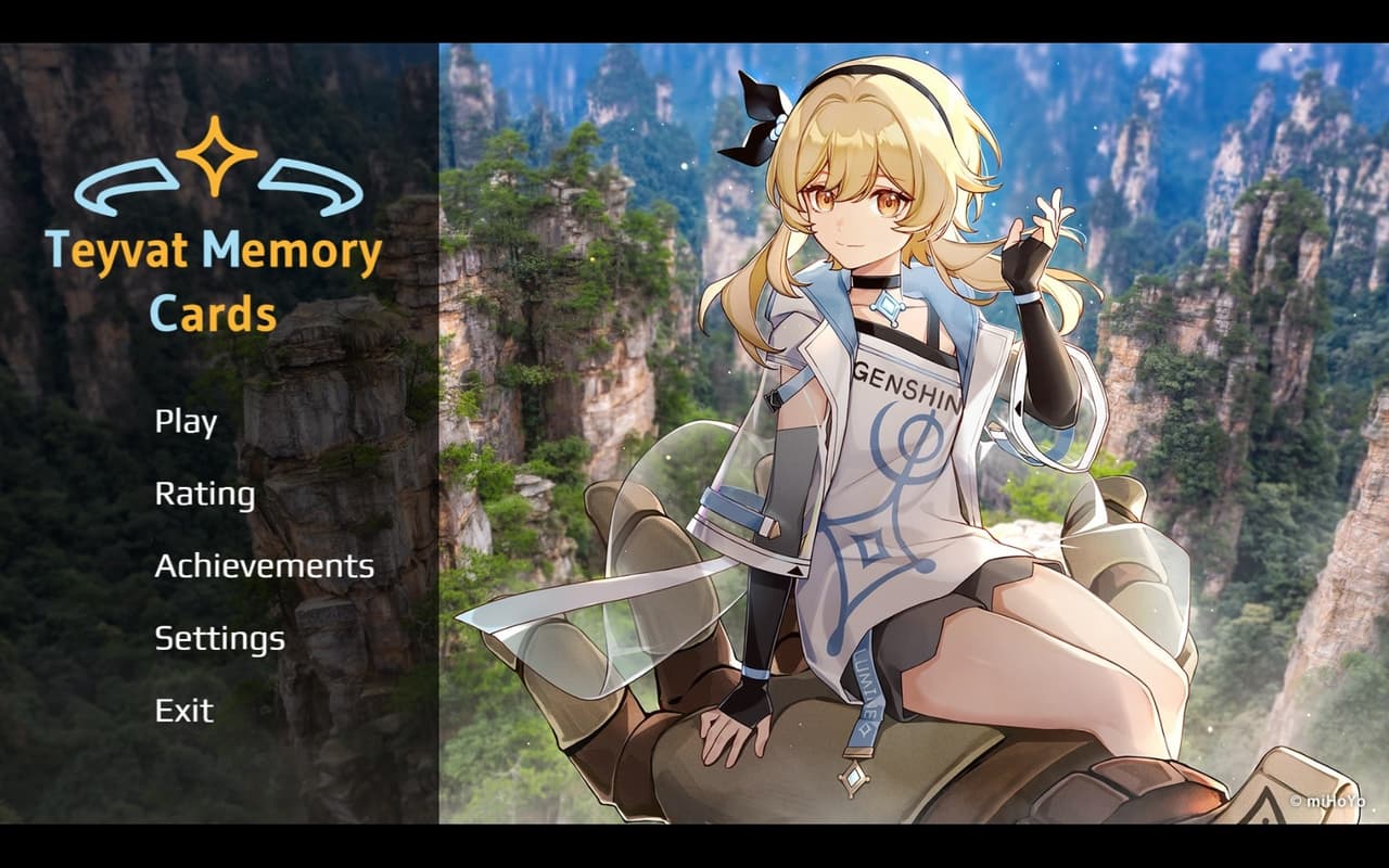 Teyvat Memory Cards screenshot 2