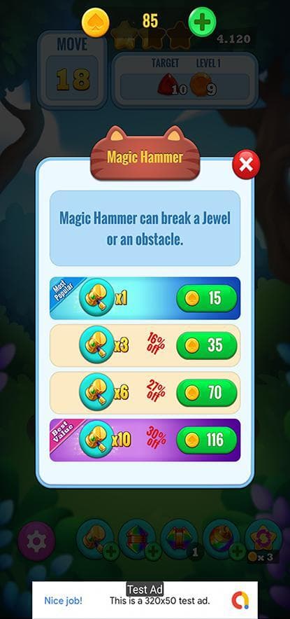 Jewel Hunter Unity Template screenshot 4