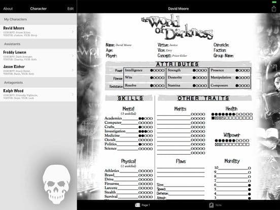 Real Sheet: NWOD Human ∞ screenshot 6