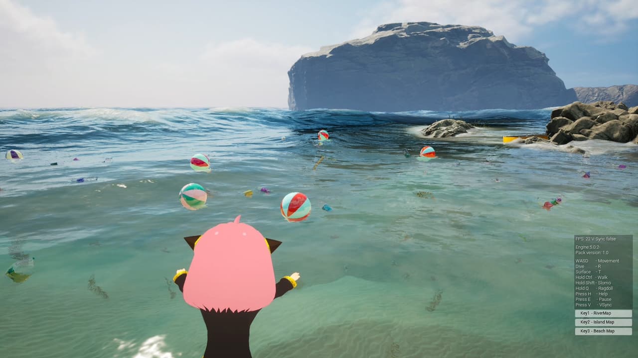 ANYA in the ocean FAN GAME screenshot 4