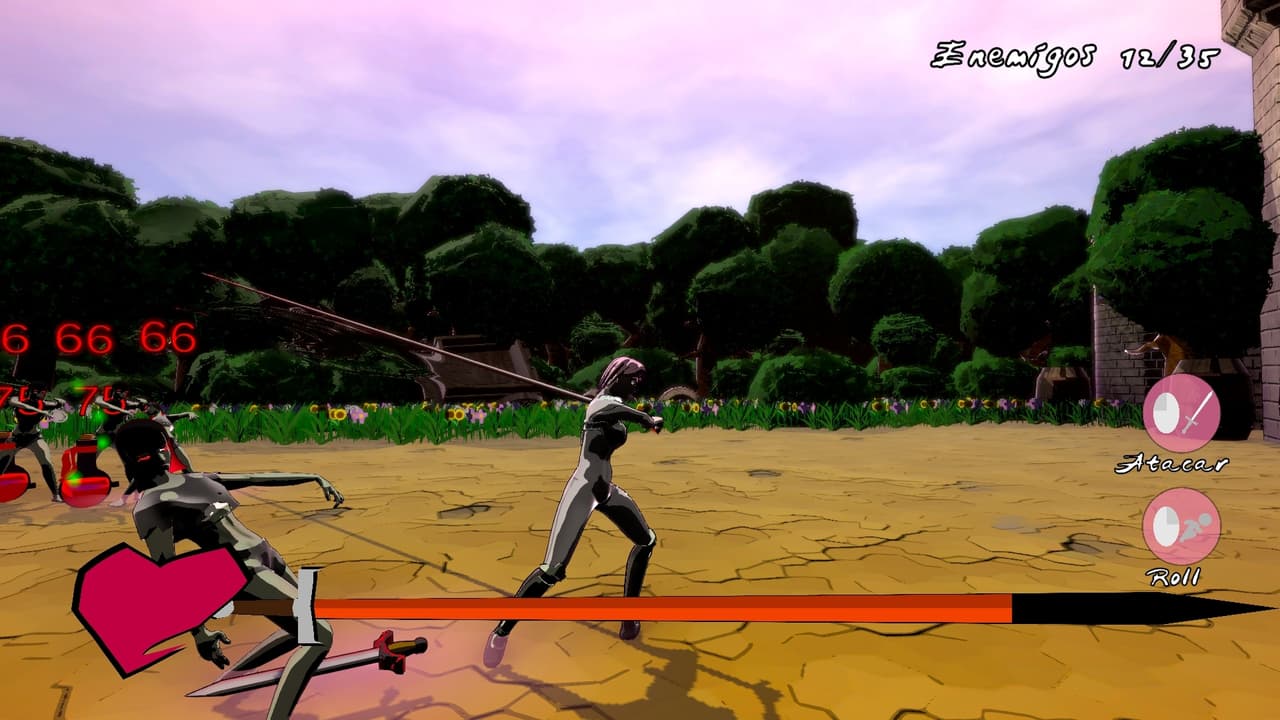 La guerrera que tenia la maldición de que su espada se hacia demasiada larga screenshot 6