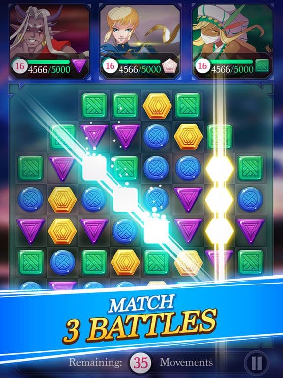 Puzzle Fantasy - RPG Battles screenshot 3