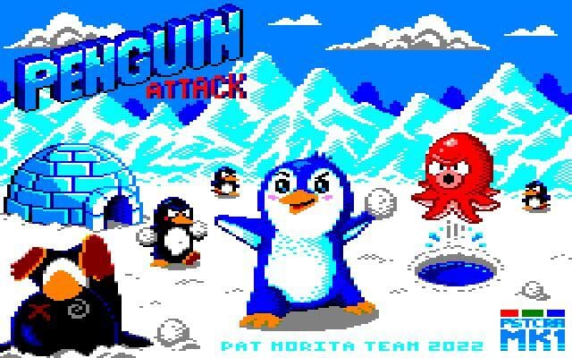 Penguin Attack (Amstrad CPC) screenshot 2
