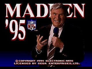 Madden NFL 95 screenshot 2