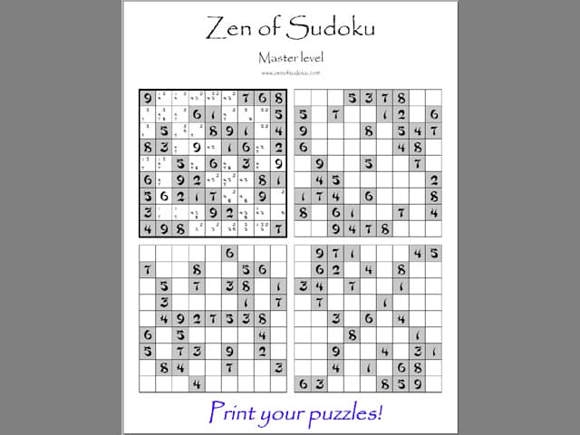 Zen of Sudoku screenshot 3