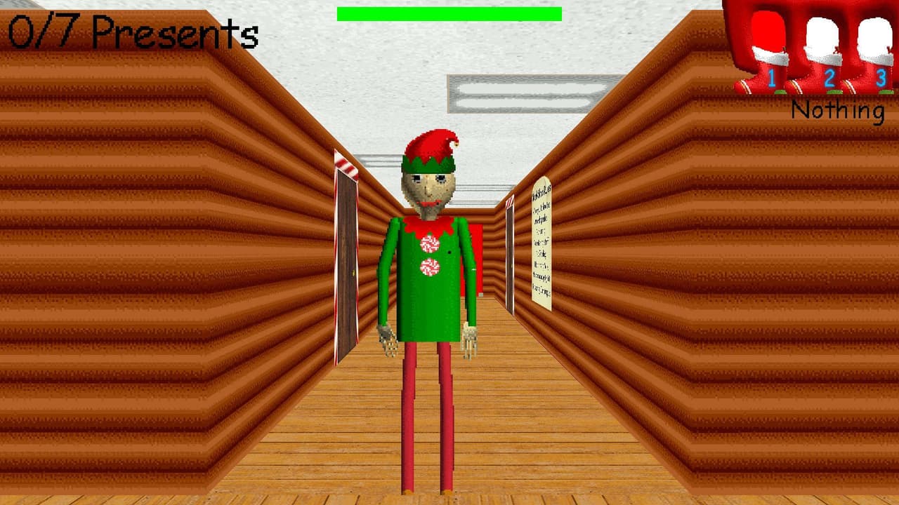 Elf Baldis Basics in Christmas and presents screenshot 5