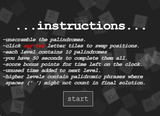 ...palindromes...plus (2009)
