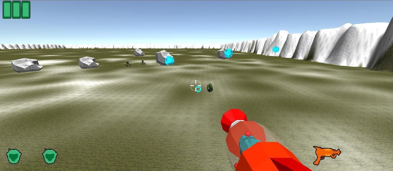 3D First Person Shooter - Snowy Mountains screenshot 2