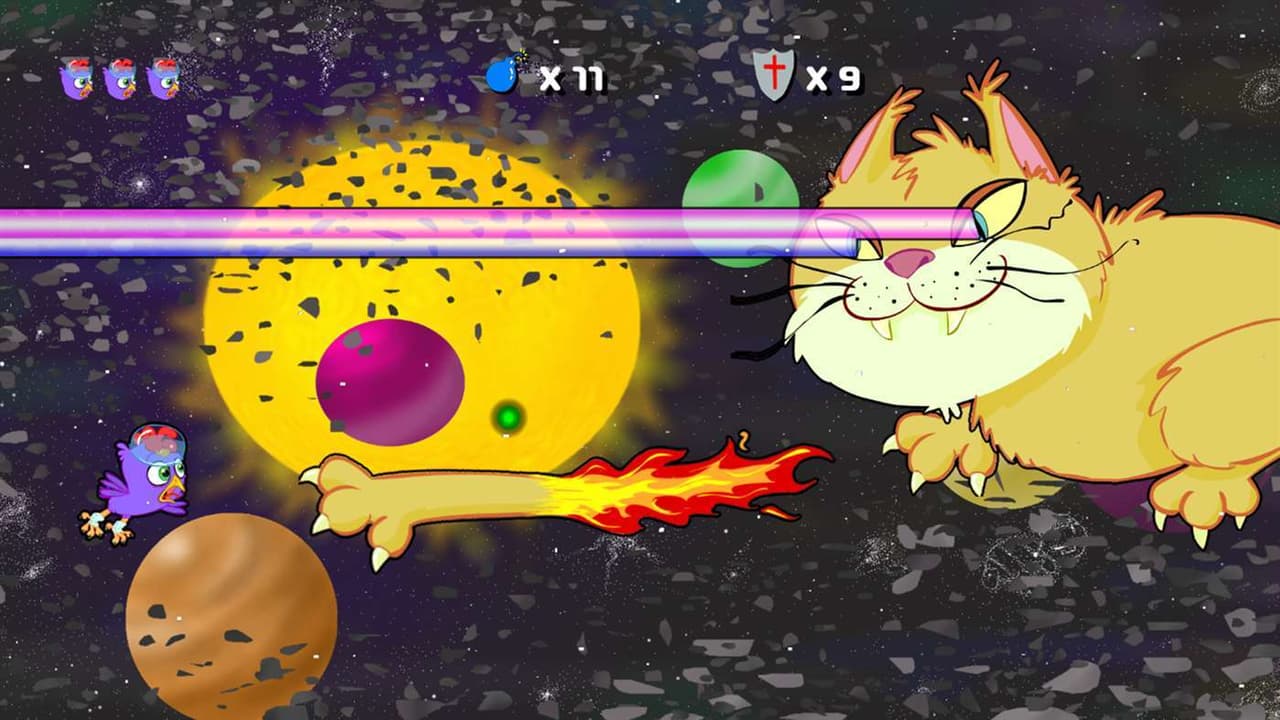 Purple Chicken Spaceman screenshot 2