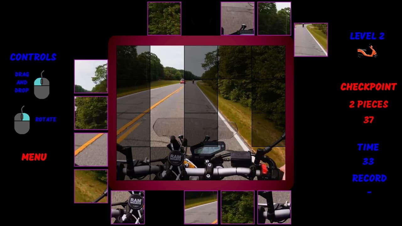 Motorbike Video Puzzle screenshot 5