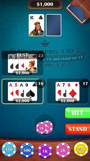 Blackjack 21 - casino card game screenshot 6