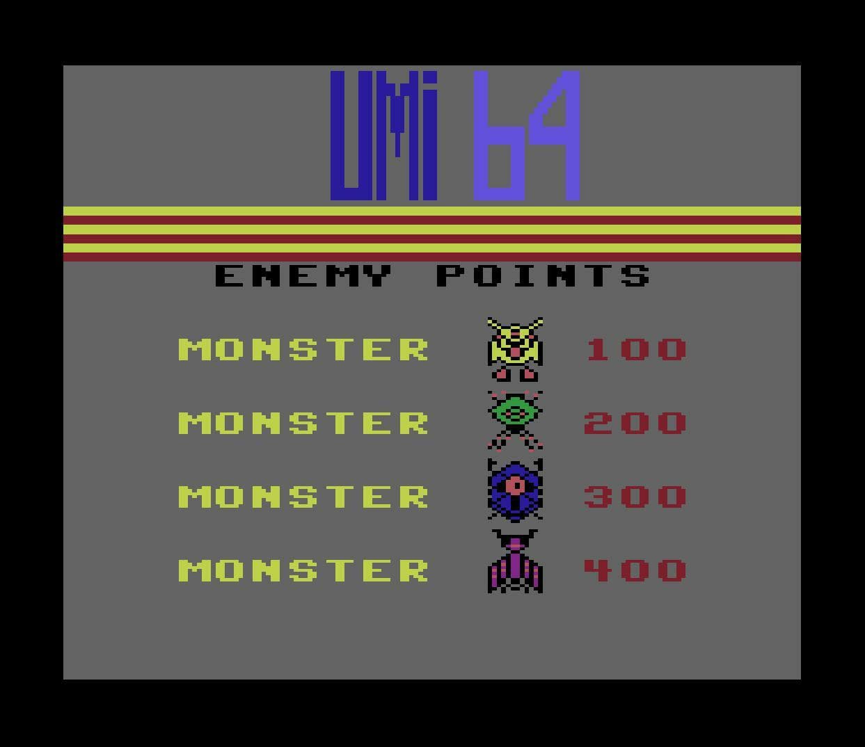 Umi 64 (Commodore 64) screenshot 3