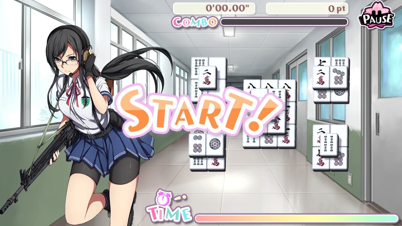Bishoujo Battle Mahjong Solitaire screenshot 2