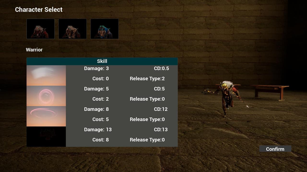 boss fight demo.(3d-top down view )