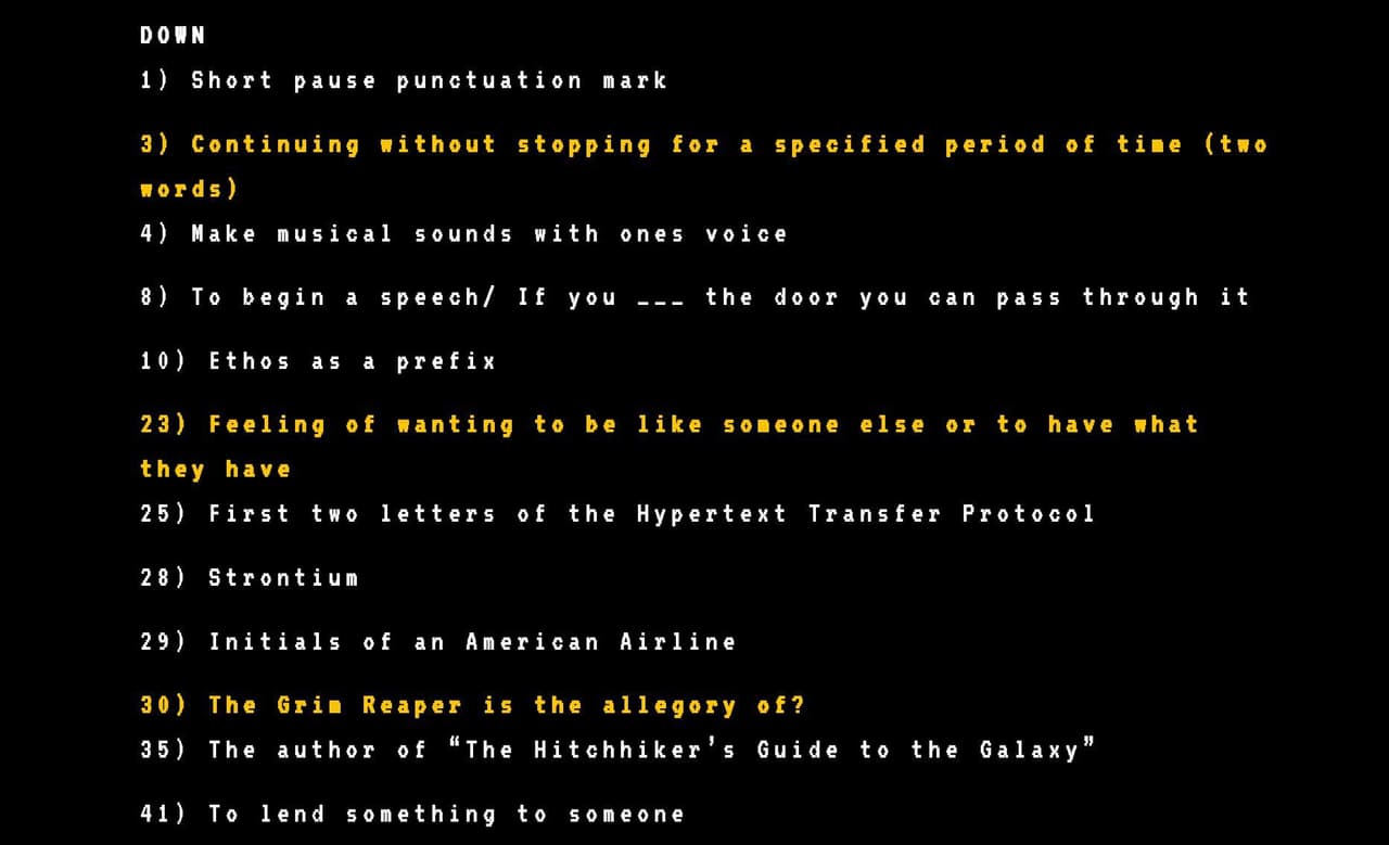 Crosswords screenshot 3