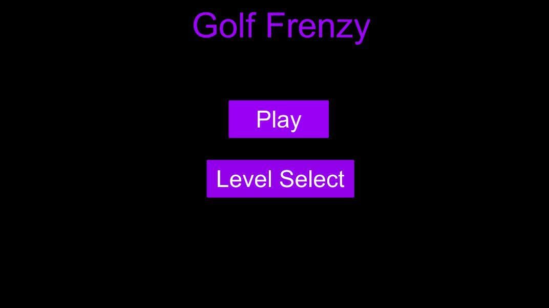 Golf Frenzy - Exam Game