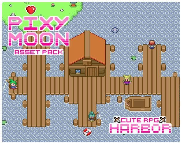 Cute RPG Harbor 16x16 retro tileset asset pack! screenshot 2