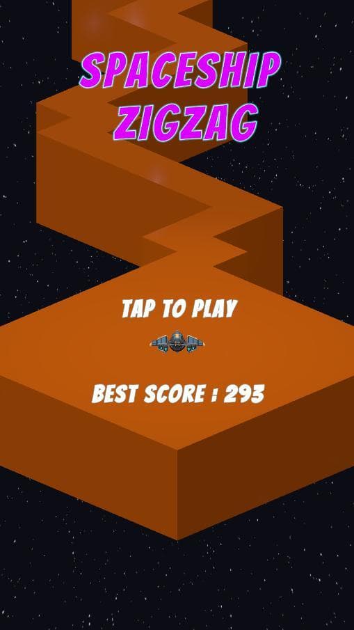 SpaceShip ZigZag Free screenshot 2