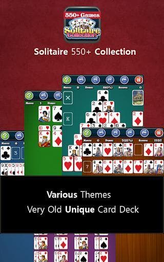 550+ Card Games Solitaire Pack screenshot 2