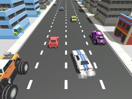 Blocky Cars Traffic Drive GT screenshot 2