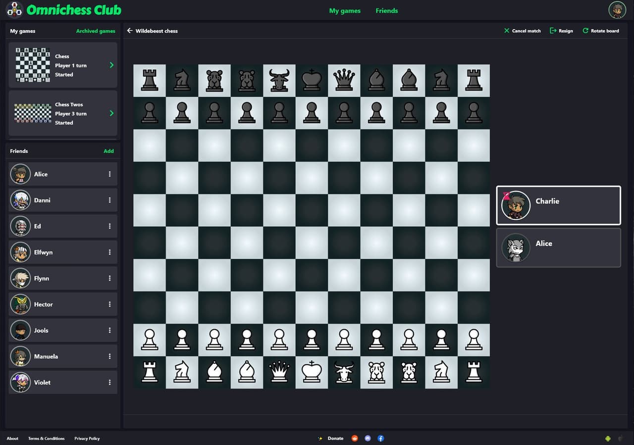 Chess Variants - Omnichess screenshot 3