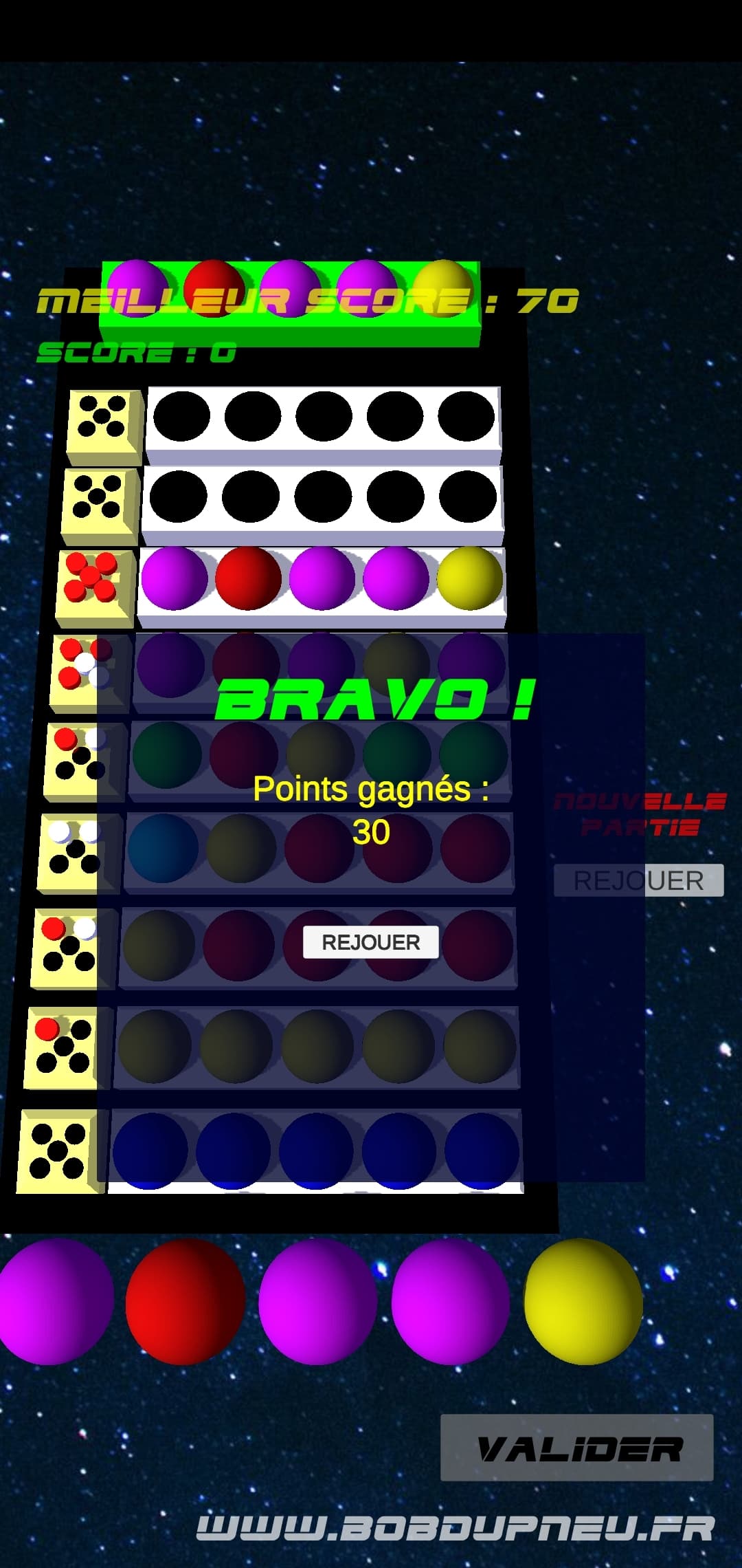 Le Mastermind de Bob screenshot 3