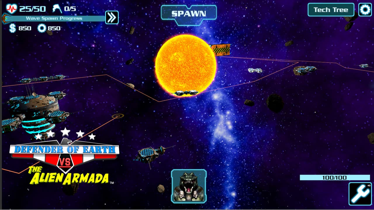 DEFENDER OF EARTH VS THE ALIEN ARMADA screenshot 4