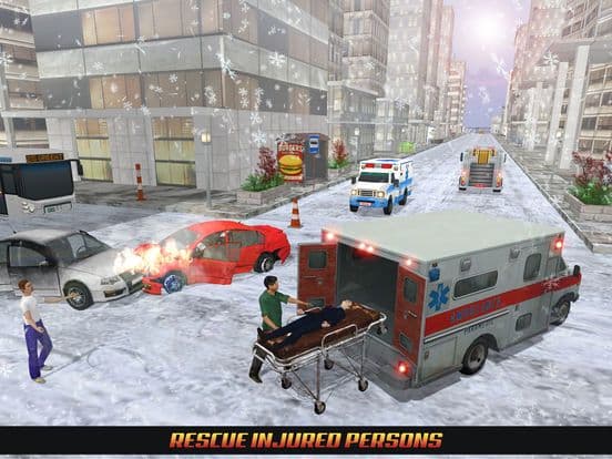 Ambulance Duty Simulator 2017-Rescue Driving 3D screenshot 2