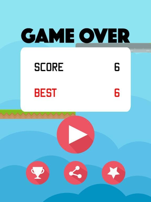 Color Red Geometry Bird Square Blok Jump Dash Spikes screenshot 4