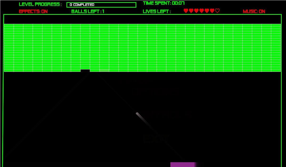 Breakout (itch) (geoshocker56) screenshot 3