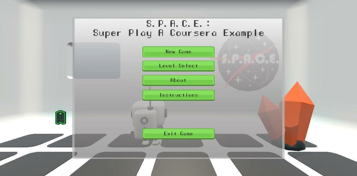 SPACE - Super Play A Coursera Example screenshot 2