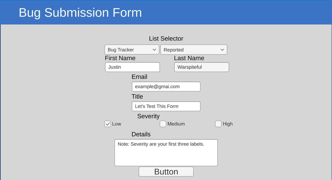 Trello Bug Submission Form screenshot 5