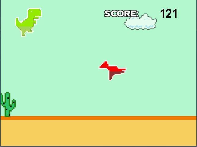 Dinosaurio Juego Saltar Correr Terror GOD screenshot 2