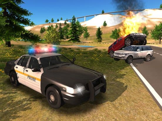 Police Car driving Offroad 4x4 screenshot 4