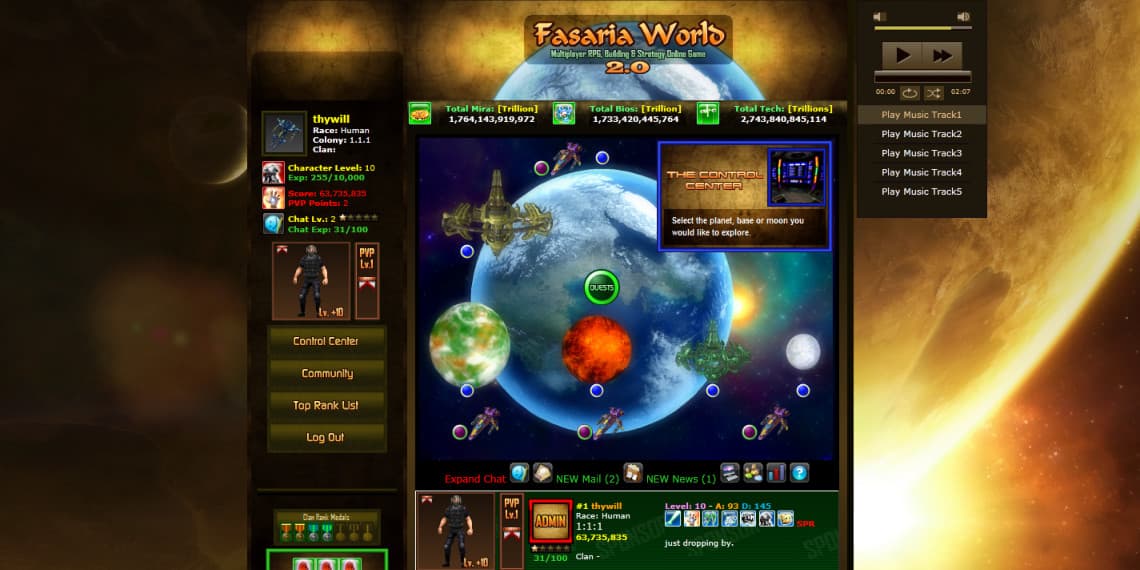 Fasaria World: Browser MO screenshot 2