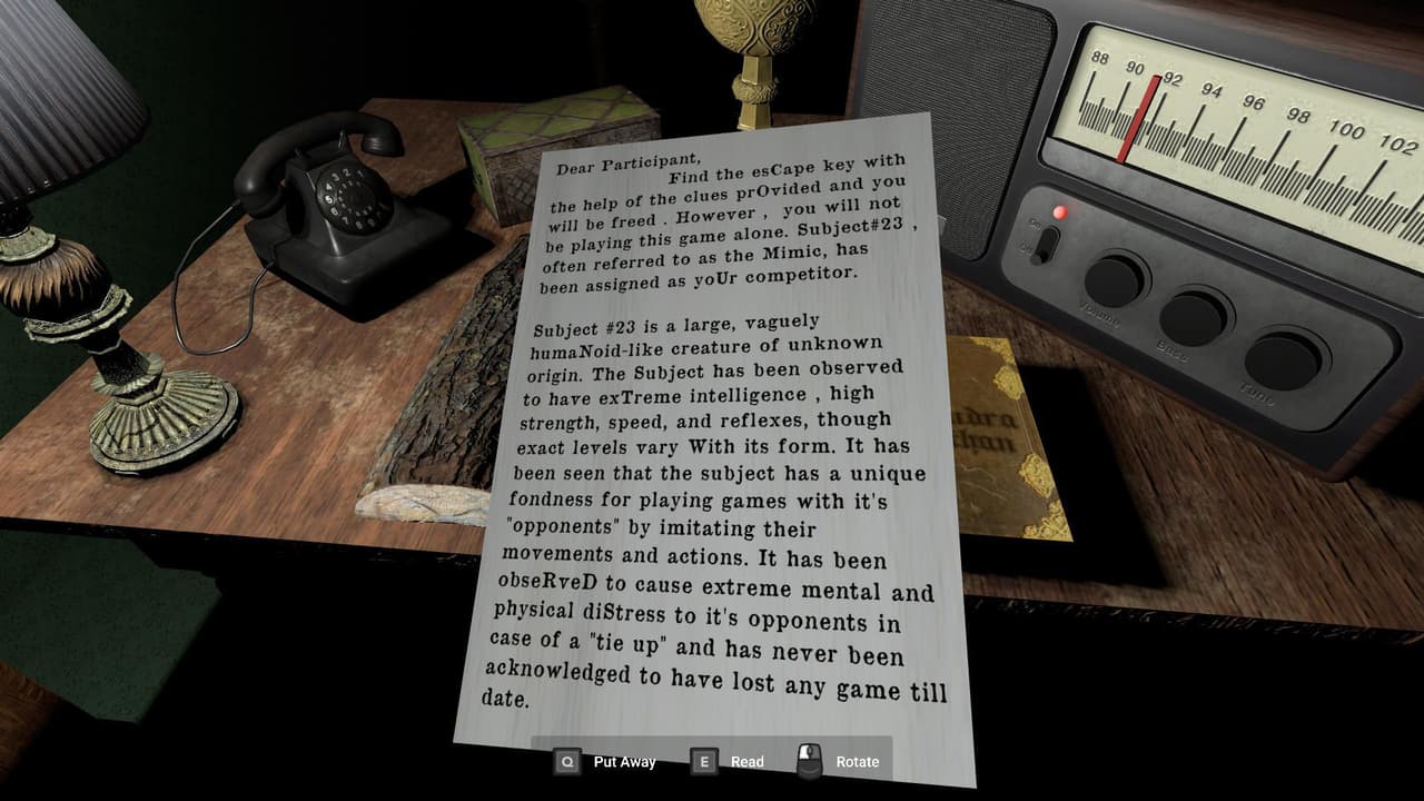 MIMIC (itch) (TheLostSun Studios) screenshot 3